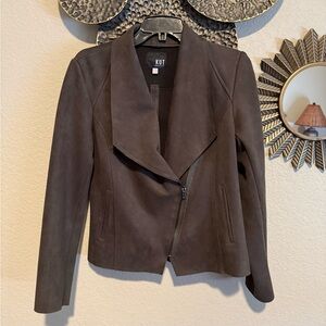 Kut from the Kloth Women's Faux Suede Moto Jacket